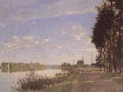 Claude Monet Riverside path at Argenteuil oil on canvas